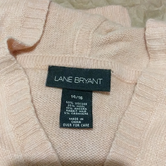 Lane Bryant Women Wool Blend Hooded Sweater Size 14/16 - Picture 3 of 5